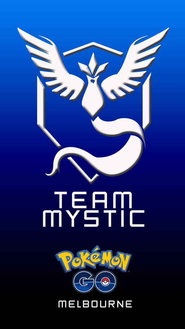Blue background white logo black free wallpaper - medium preview image