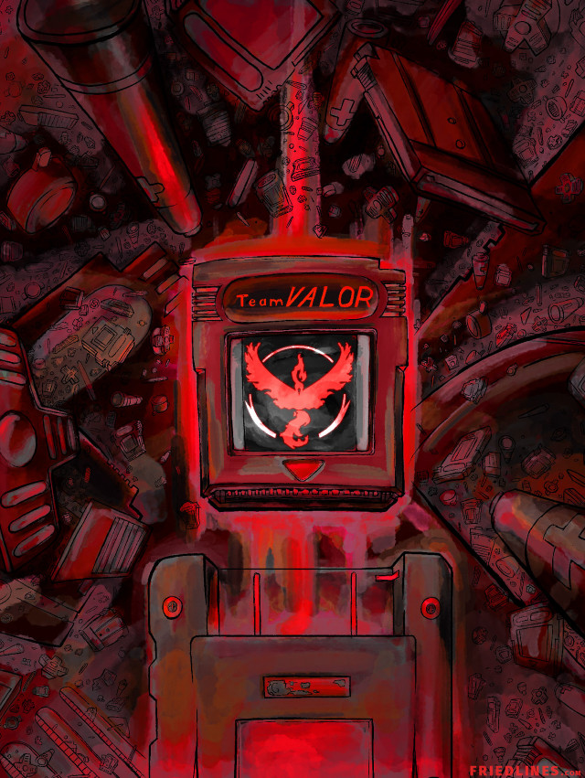 Red television red bird red free wallpaper - medium preview image
