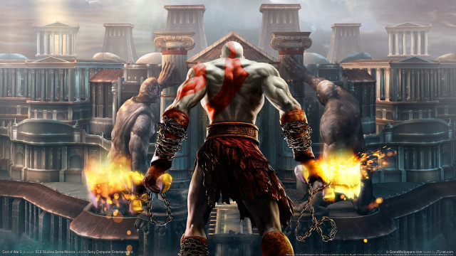 Man sword city flames demon free wallpaper - medium preview image
