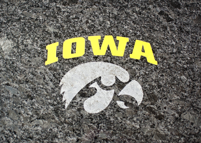 Iowa street sign football helmet free wallpaper - medium preview image