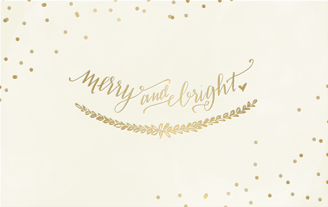 White gold card merry bright free wallpaper - medium preview image