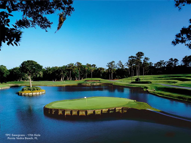 Golf course pond green course free wallpaper - medium preview image