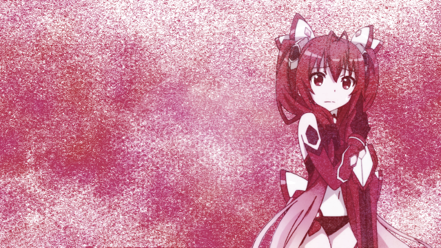 Anime girl long hair cat #2 free wallpaper - medium preview image