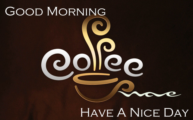 Coffee cup swirly good morning #2 free wallpaper - medium preview image