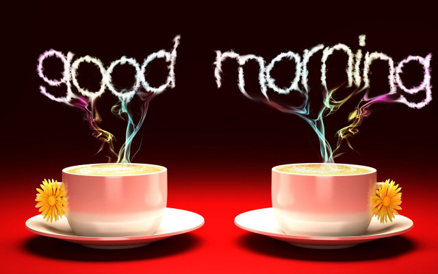 Two coffee cups flower saucer #2 free wallpaper - medium preview image