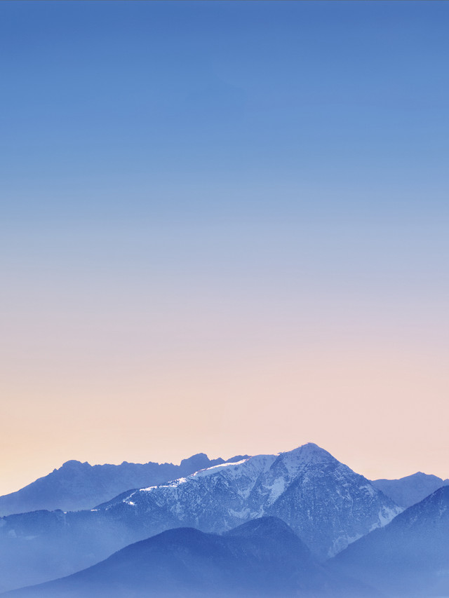 Mountain range snow capped pink free wallpaper - medium preview image