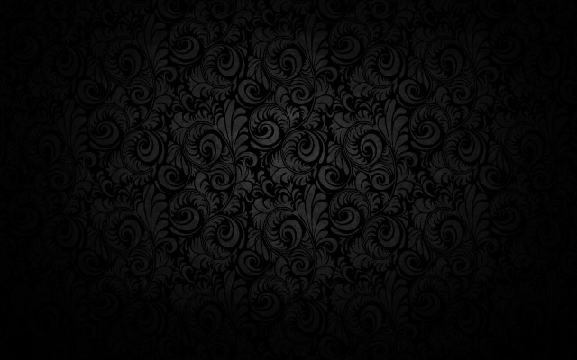 Black wallpaper swirls leaves pattern #7 free wallpaper - medium preview image