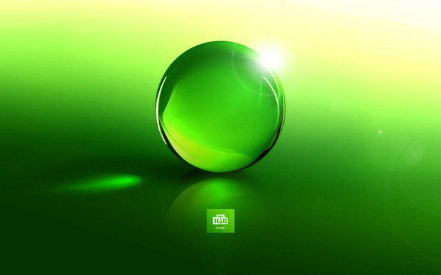 Green glass ball light green free wallpaper - medium preview image