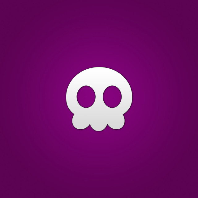 Skull eyes purple background shadow free wallpaper - medium preview image