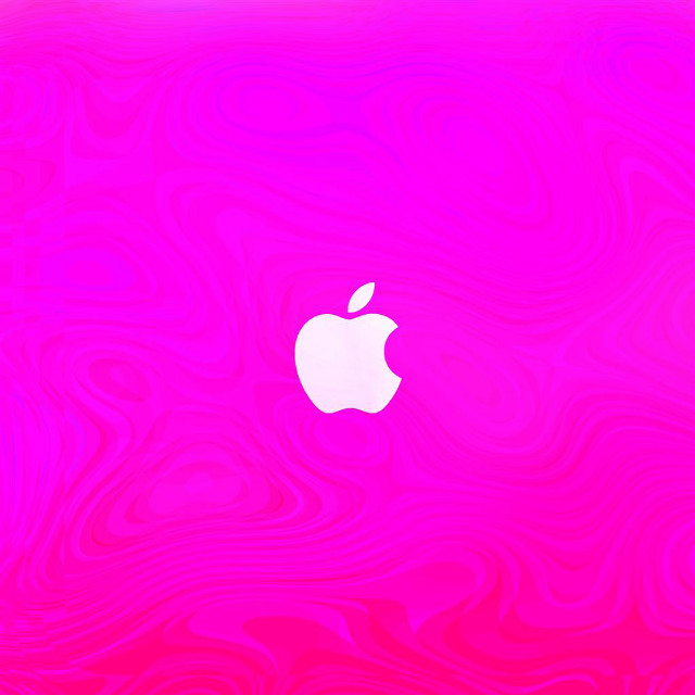Red apple logo purple background free wallpaper - medium preview image