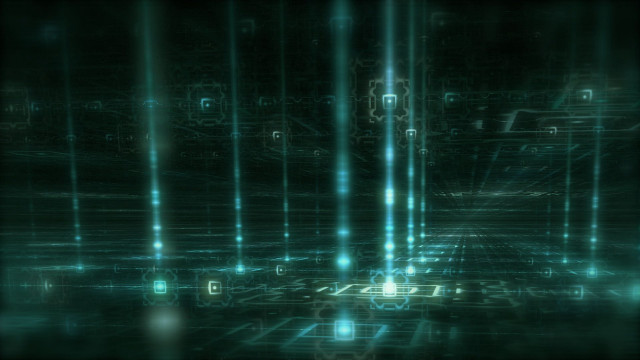 Dark room lights squares floor free wallpaper - medium preview image