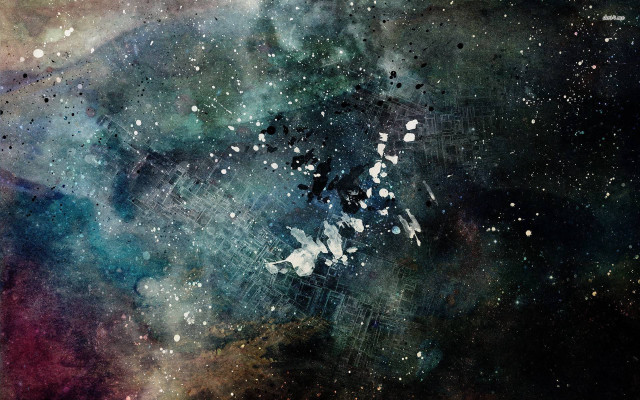 Starry dust filled space painting free wallpaper - medium preview image
