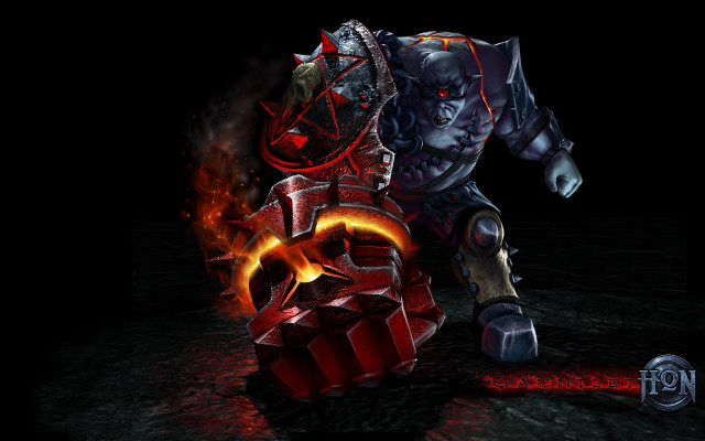 Demonic character red flame black free wallpaper - medium preview image