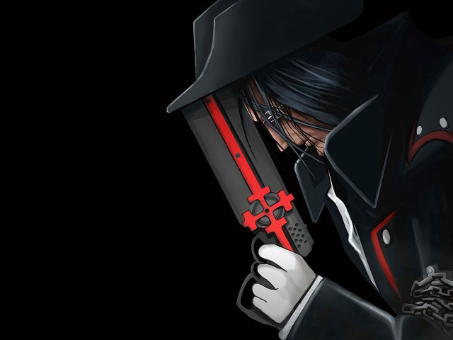 Cedric seaut red sword black free wallpaper - medium preview image
