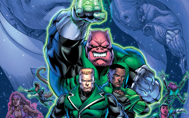 Superheroes alien green lantern head free wallpaper - medium preview image