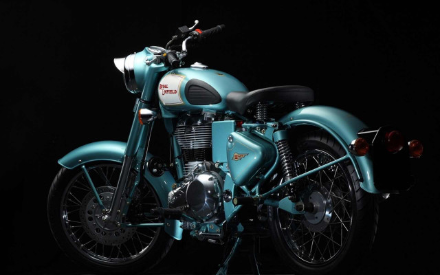Blue motorcycle dark room black free wallpaper - medium preview image