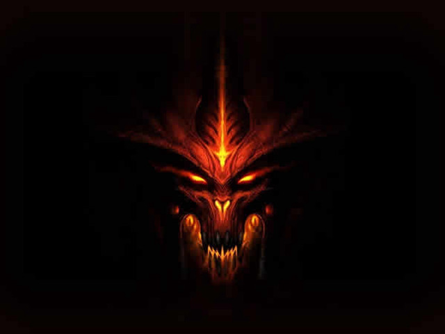 Demonic face glowing eyes glowing free wallpaper - medium preview image