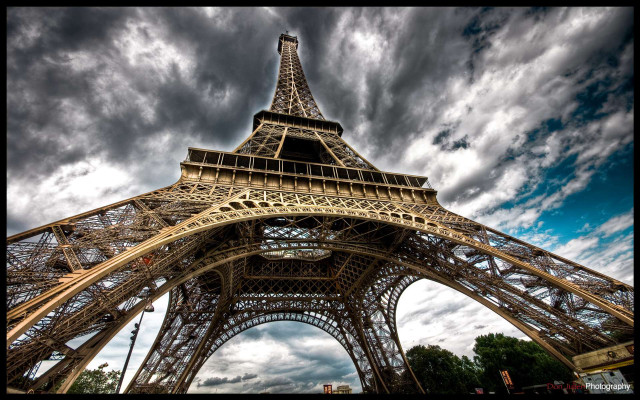 Tall tower sky clouds paris #2 free wallpaper - medium preview image