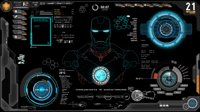 Batman computer screen circle lights free wallpaper - medium preview image