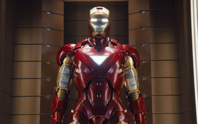 Ironman suit museum brick wall free wallpaper - medium preview image