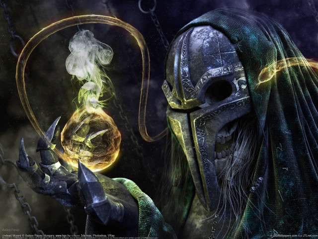 Man helmet glowing orb chain free wallpaper - medium preview image