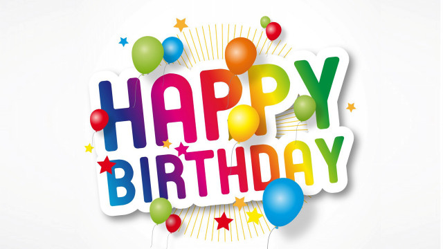 Happy birthday card balloons stars free wallpaper - medium preview image