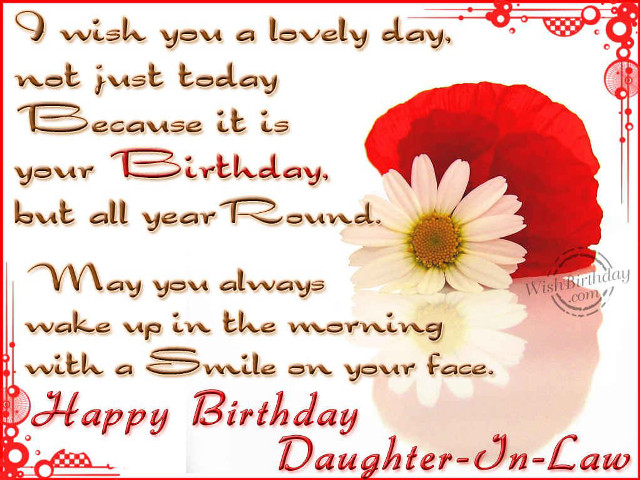 Birthday card flower message daughter free wallpaper - medium preview image