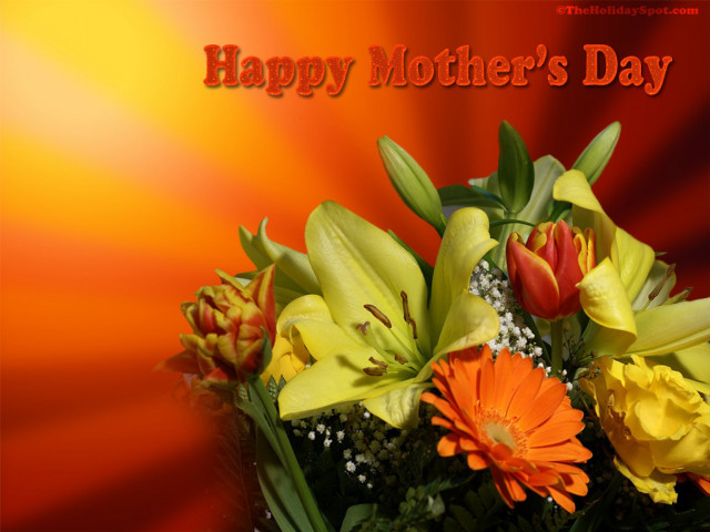 Bouquet happy mothers day red free wallpaper - medium preview image