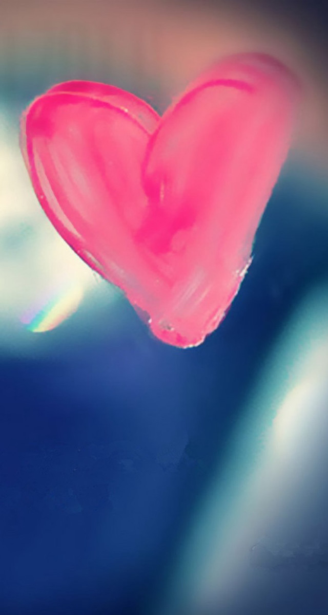 Heart shaped floating blurry background free wallpaper - medium preview image