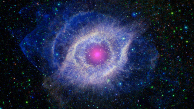 Large blue object space stars #3 free wallpaper - medium preview image