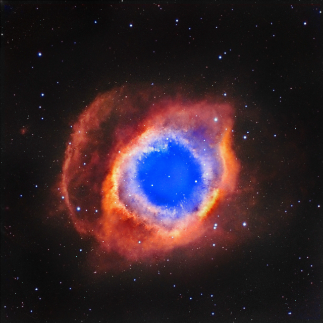 Blue ring black sky stars free wallpaper - medium preview image
