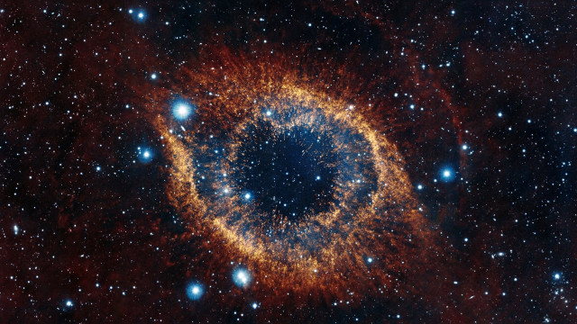 Large blue ring starfield space #2 free wallpaper - medium preview image