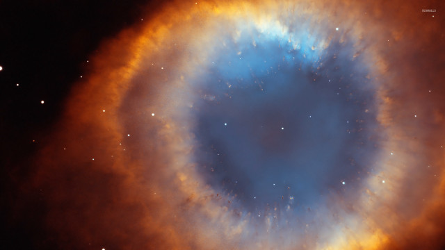 Large blue orange object sky free wallpaper - medium preview image