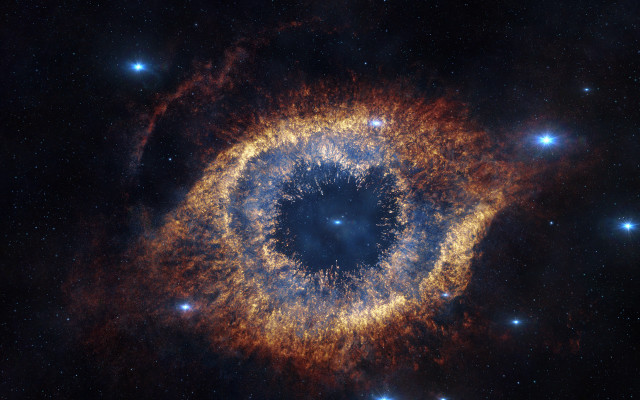 Large eyeball space stars galaxy free wallpaper - medium preview image