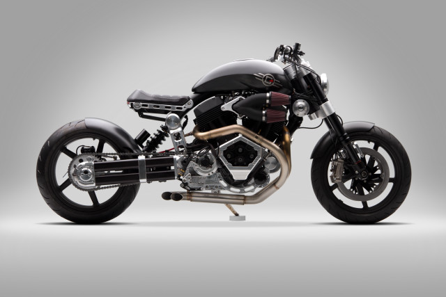 Black motorcycle gray silver white free wallpaper - medium preview image