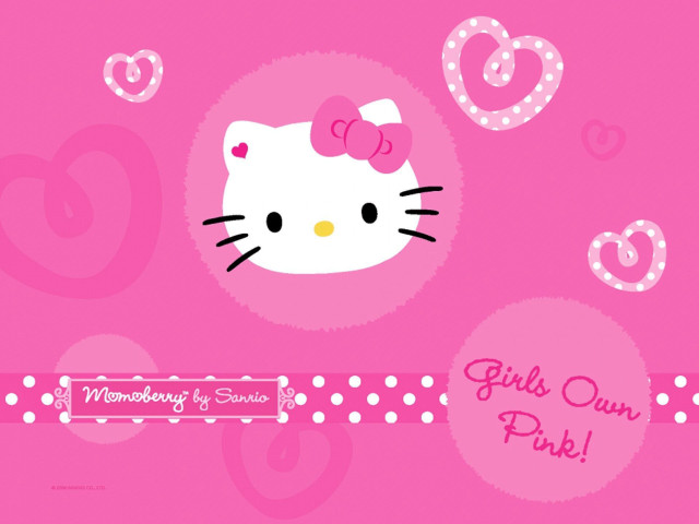 Hello kitty wallpaper hearts bow #2 free wallpaper - medium preview image