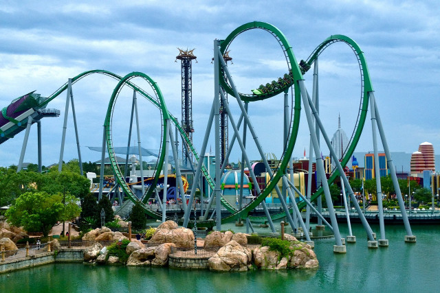 Roller coaster cobra dragon disney free wallpaper - medium preview image