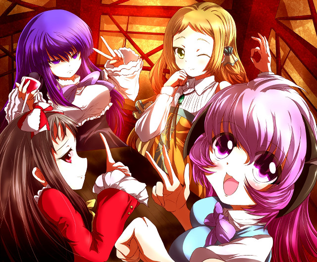 Girls group red ceiling red free wallpaper - medium preview image