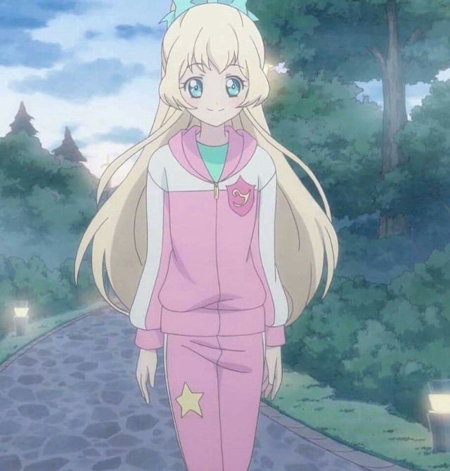 Girl pink outfit walking road free wallpaper - medium preview image