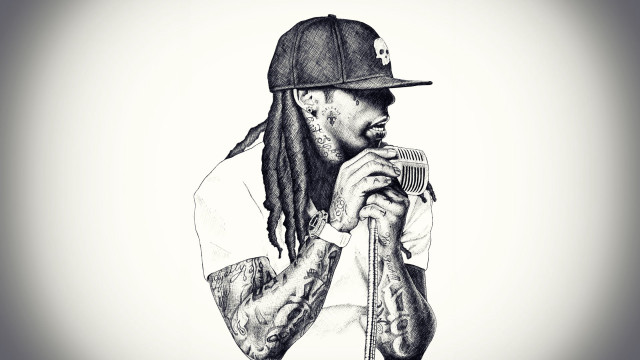 Man microphone hat skull arm free wallpaper - medium preview image
