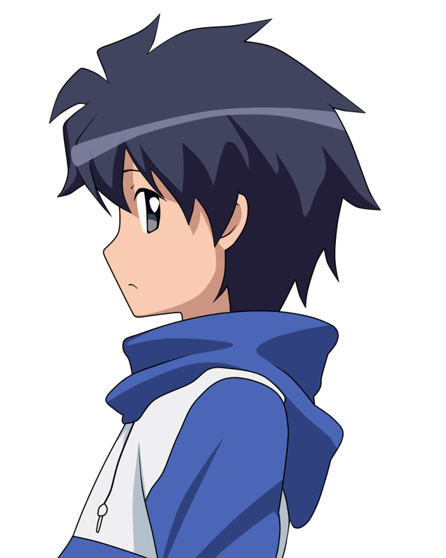 Blue hoodie black background white free wallpaper - medium preview image