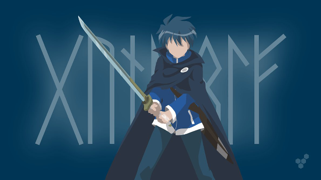 Man blue outfit sword blue #2 free wallpaper - medium preview image