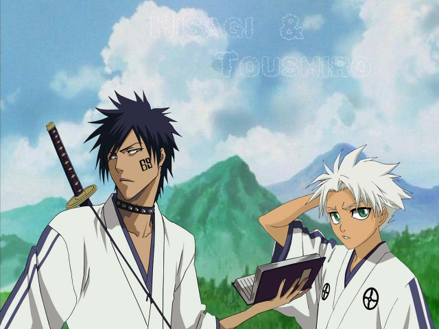Anime characters mountain kimono sword free wallpaper - medium preview image