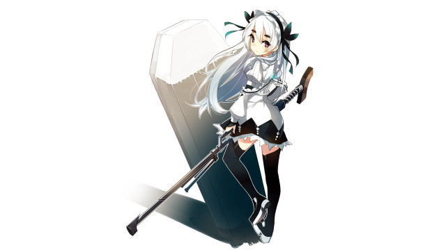 Woman sword shield standing white free wallpaper - medium preview image