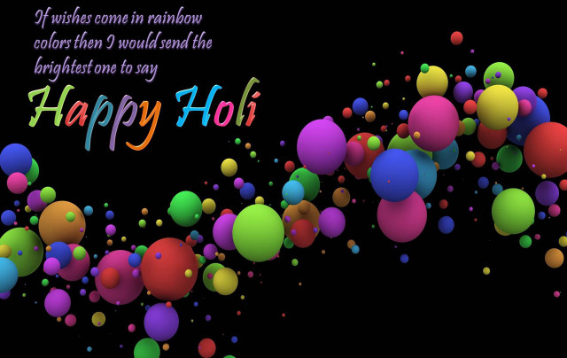 Colorful happy holi background black free wallpaper - medium preview image
