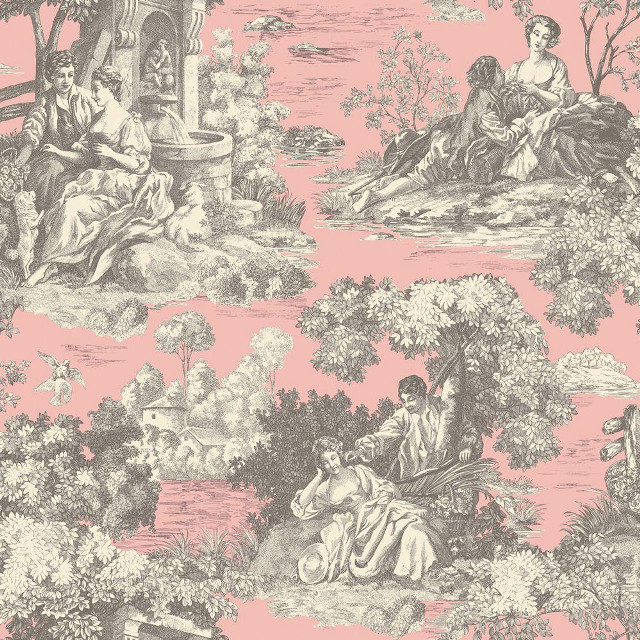 Pink black wallpaper painting people free wallpaper - medium preview image