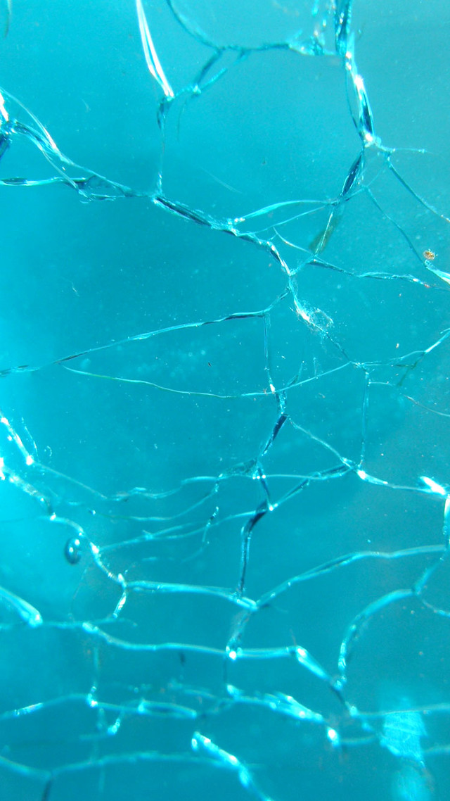 Broken glass window blue background free wallpaper - medium preview image