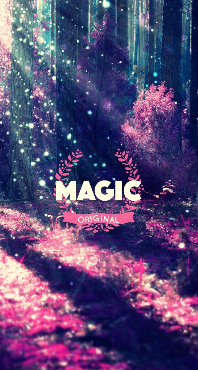 Forest purple light background magic free wallpaper - medium preview image