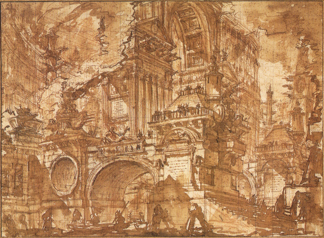 City drawing people buildings bustling free wallpaper - medium preview image