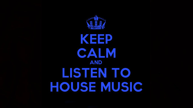 Blue keep calm listen house free wallpaper - medium preview image